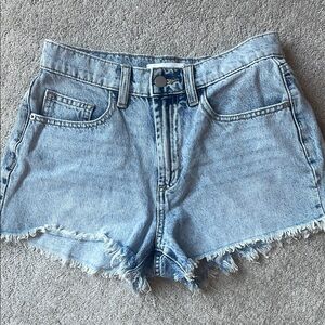 Altar’d state Denim Frayed Hem Women's XS Shorts